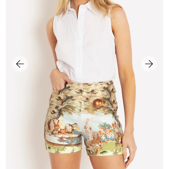Blackmilk Pants - BlackMilk Clothing The Mad Hatter’s Tea Party Shorts